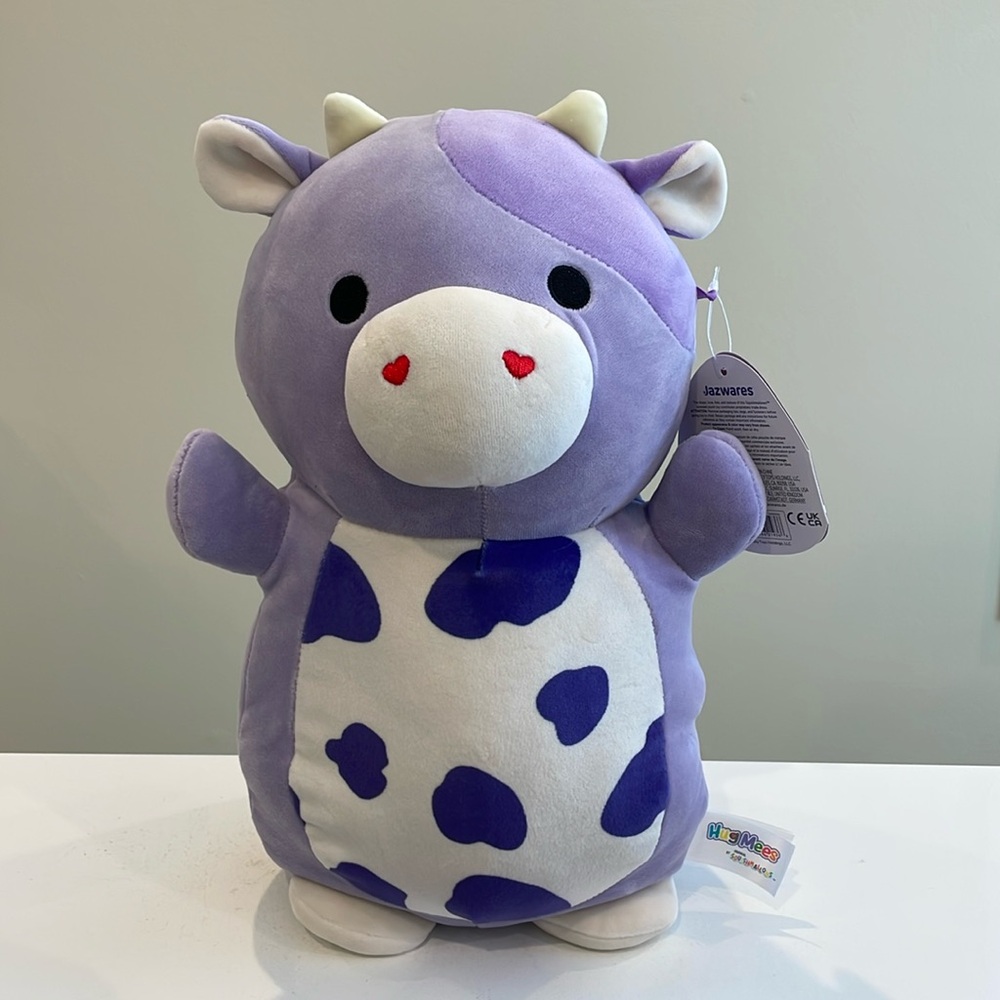 NWT 14” Bubba the Purple Cow HUGMEES Valentine Squishmallow